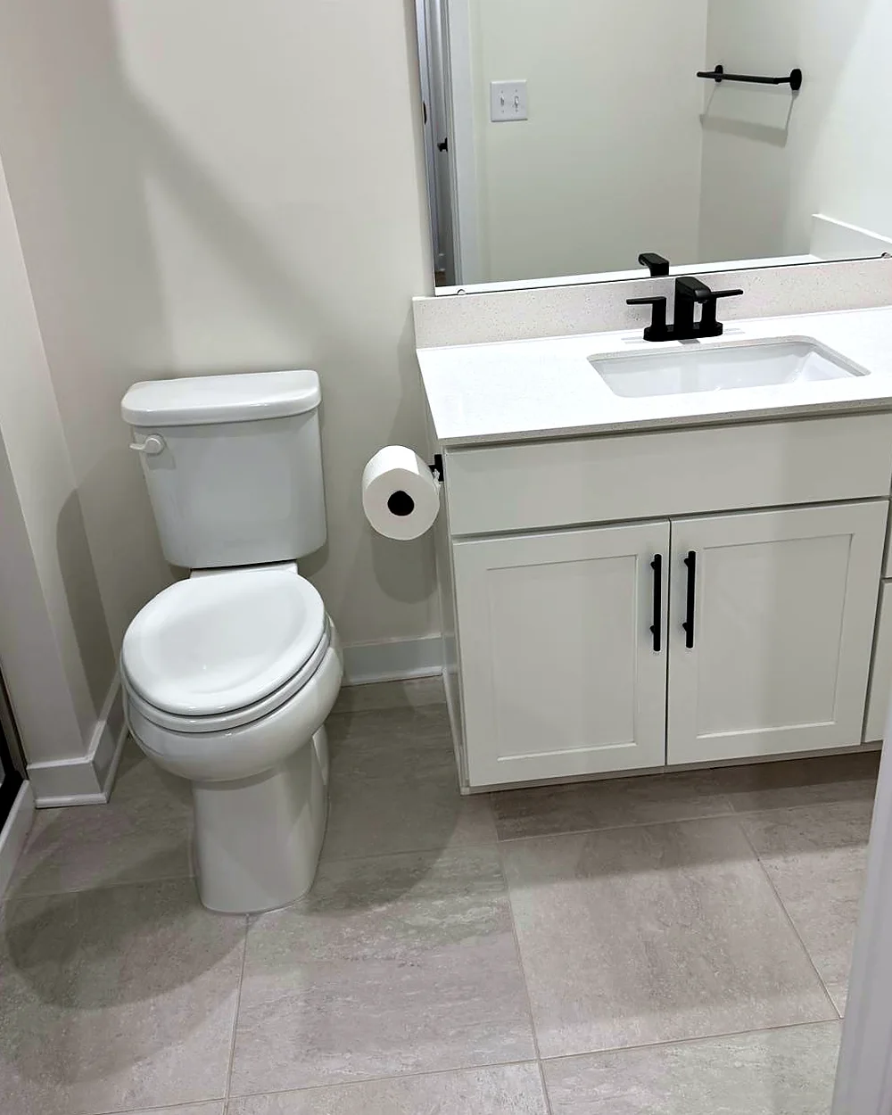Clean bathroom in a Morris Plains, NJ home