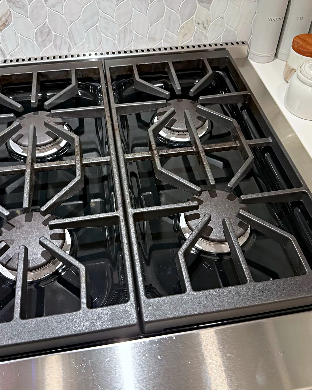 Spotless gas cooktop, house cleaning in Morris Plains, NJ